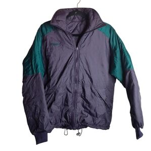 Vintage Columbia Reversible puffer coat Mens purple teal size S